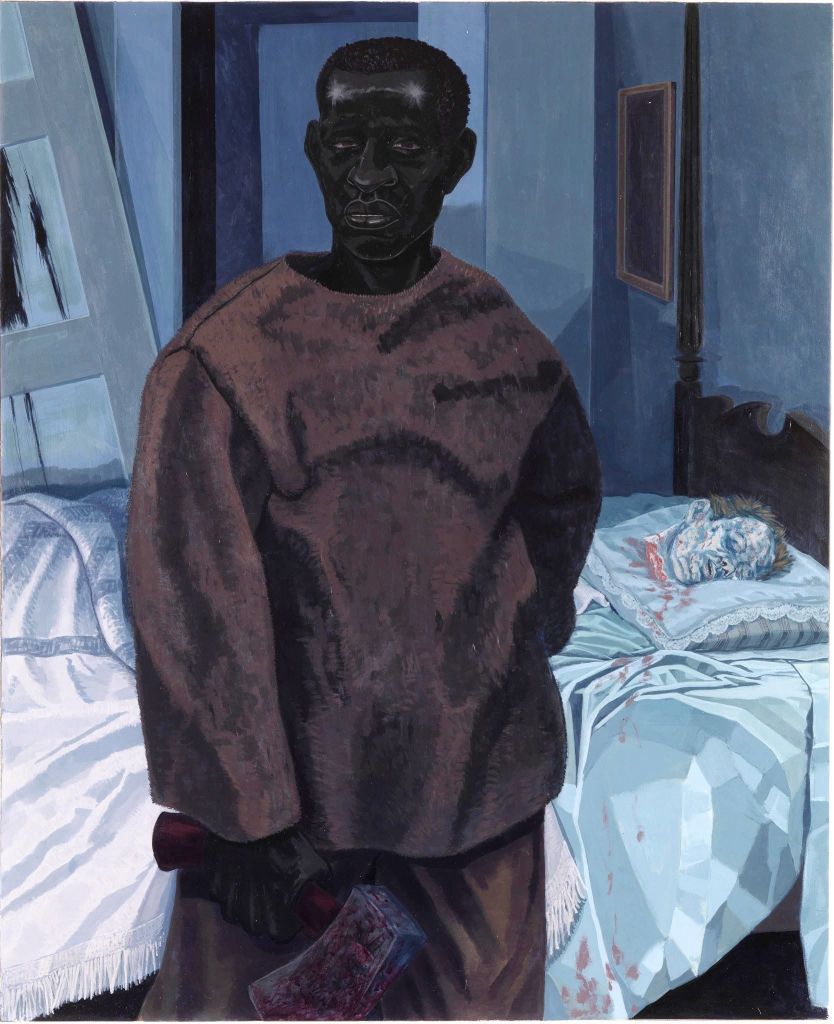 Portrait of Nat Turner with the Head of His Master, Kerry James Marshall (2011)